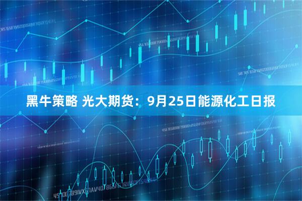 黑牛策略 光大期货:9月25日能源化工日报
