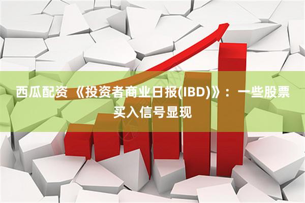 西瓜配资 《投资者商业日报(IBD)》：一些股票买入信号显现